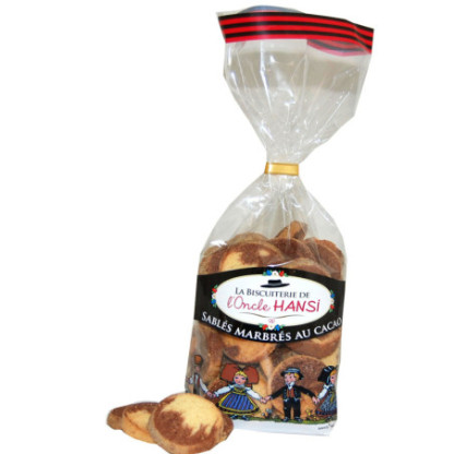 Sablés marbré cacao Biscuiterie de l'Oncle Hansi 200g Sablés marbré cacao Biscuiterie de l'Oncle Hansi 200g