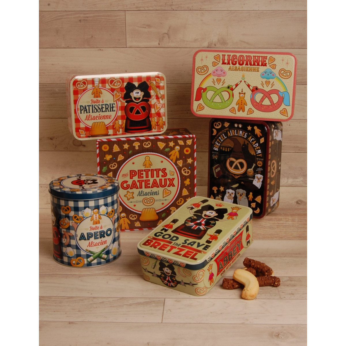 Boite à sucre décor SORCIER garnie - Bretzel Airlines 300g