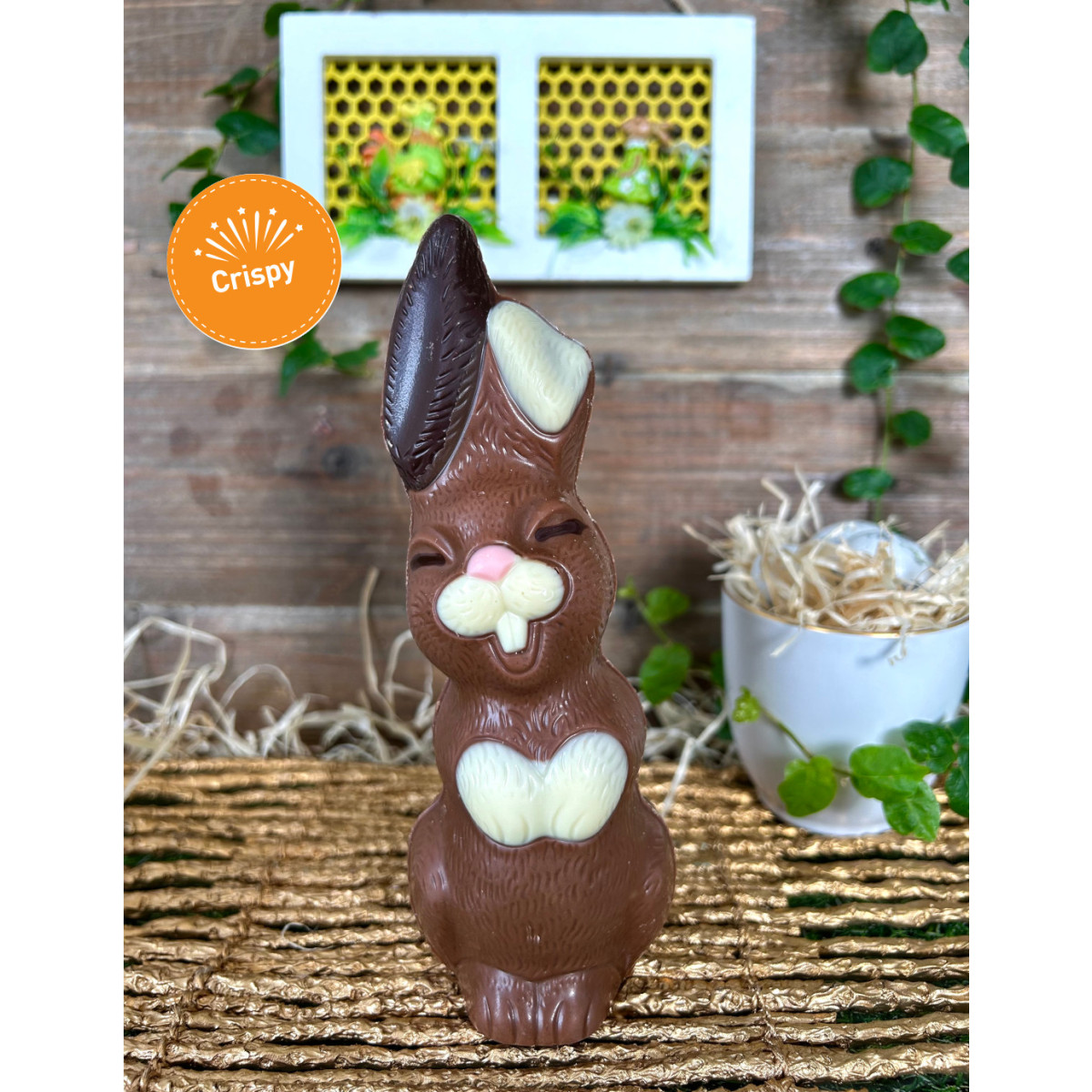 Lapin souriant - Chocolat lait Crispy 100g