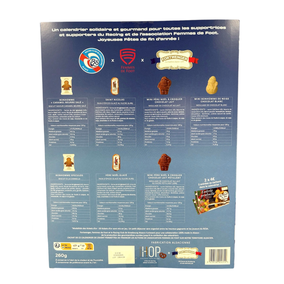 Calendrier de l'Avent édition RACING 260g