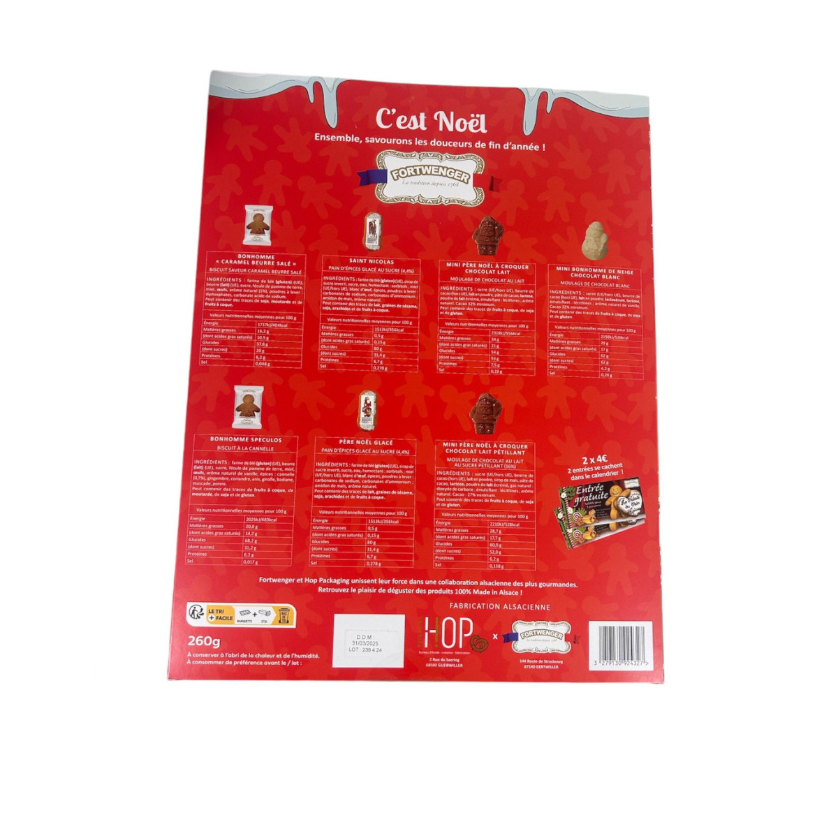 Calendrier de l'Avent édition Fortwenger 260g