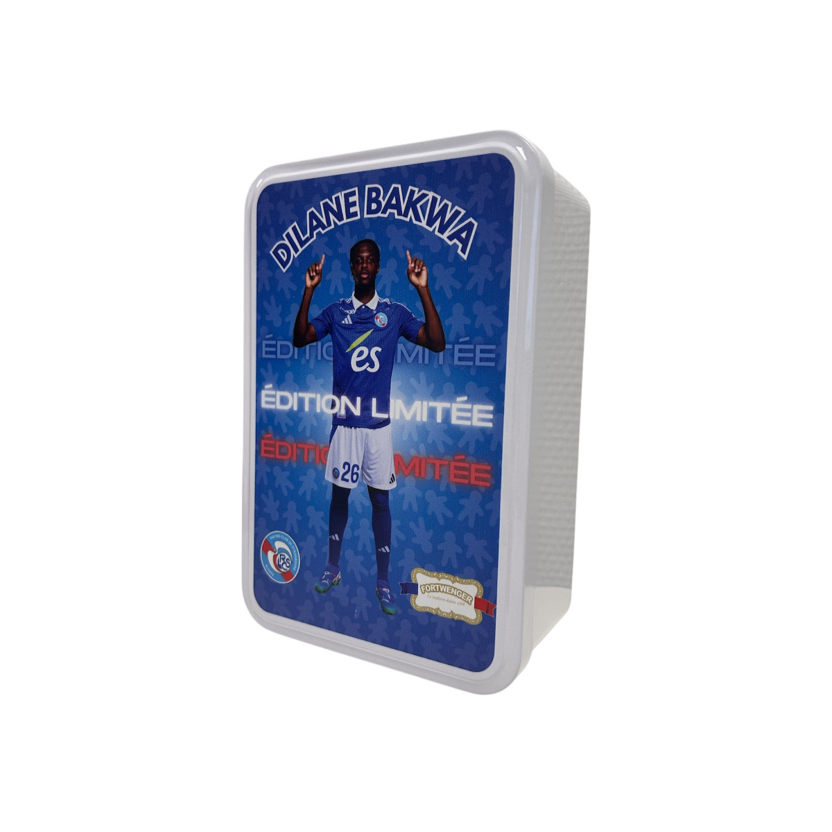 Boite à sucre Joueur RCSA garnie petits gâteaux 300g-BAKWA Dilane