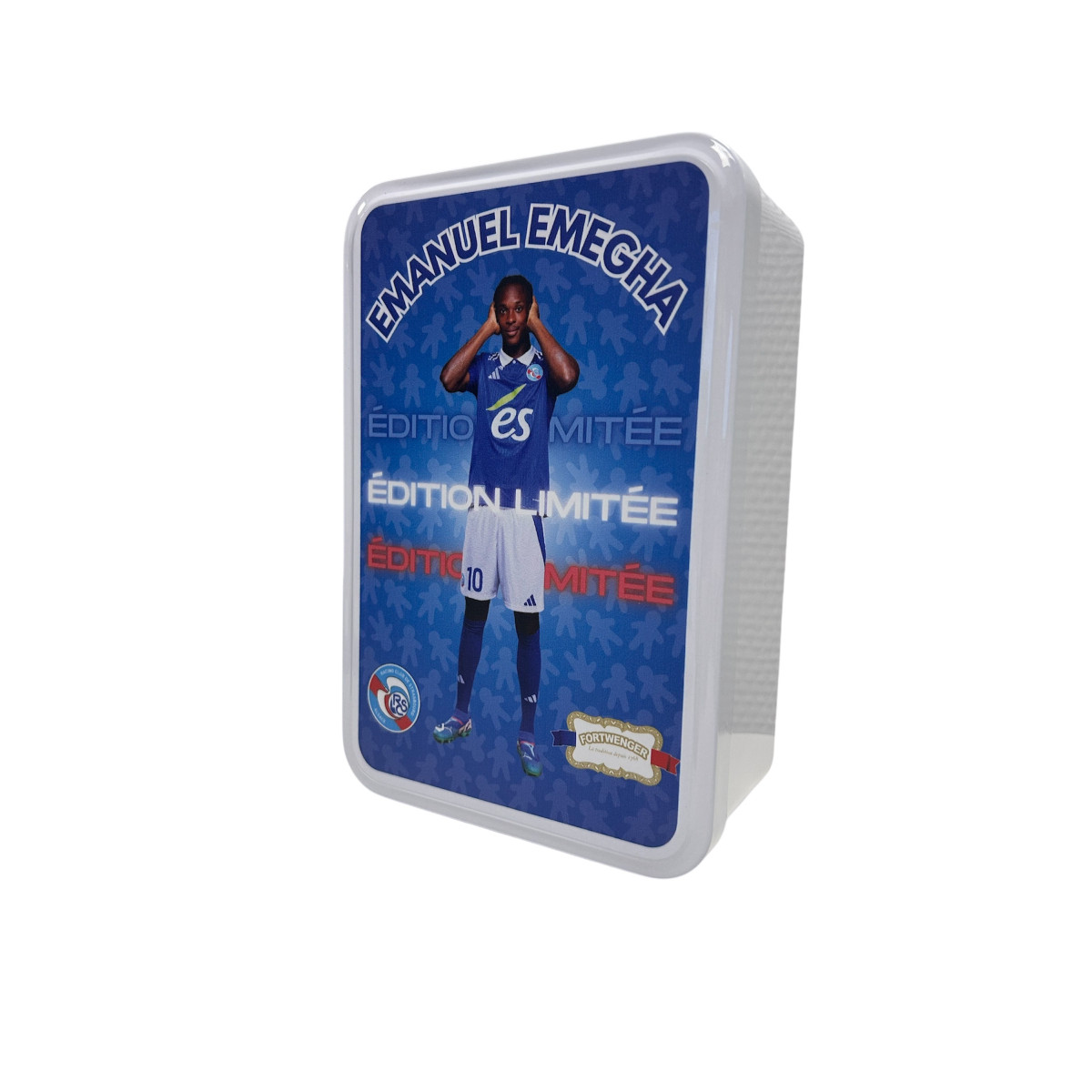 Boite à sucre Joueur RCSA garnie petits gâteaux 300g-EMEGHA Emmanuel