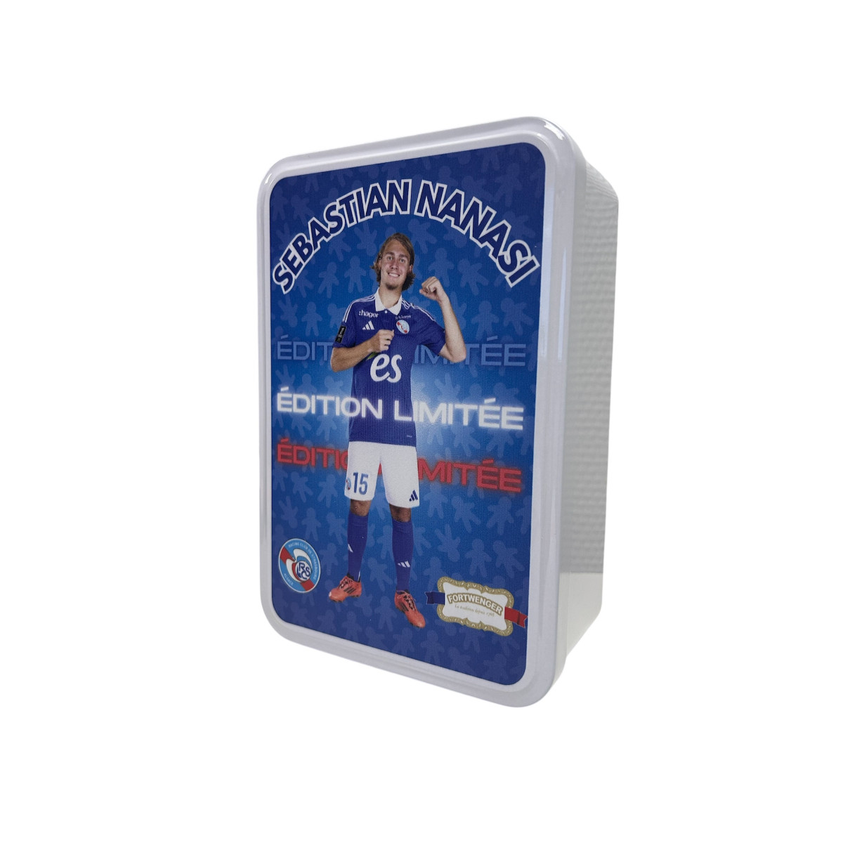 Boite à sucre Joueur RCSA garnie petits gâteaux 300g-NANASI Sebastian