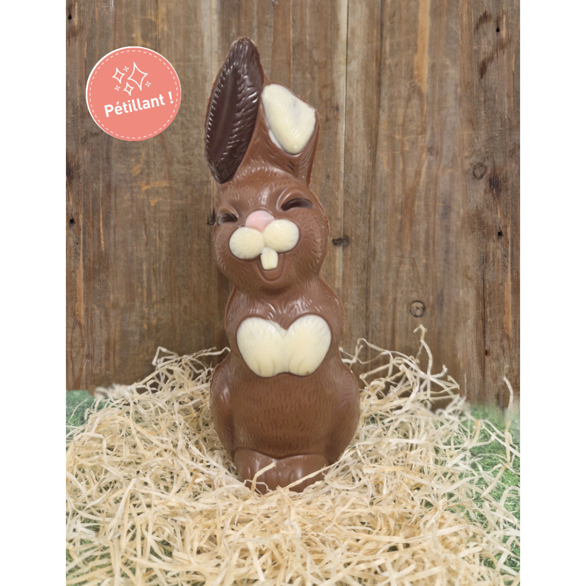 Lapin souriant - Chocolat lait Pétillant 250g