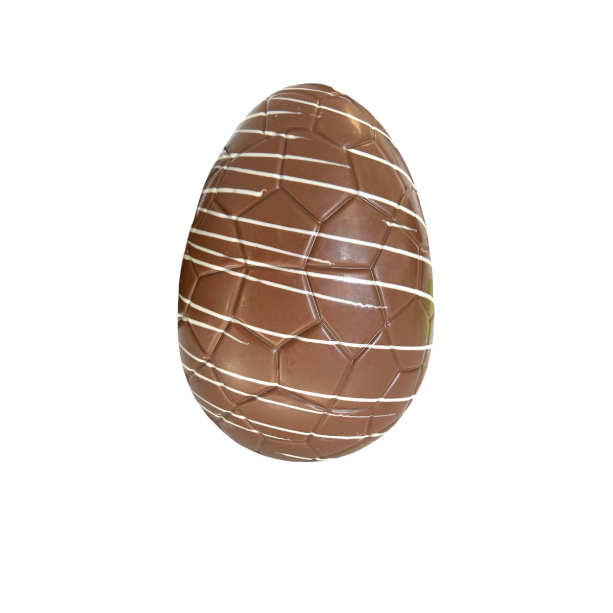 Œuf rayures 20 cm - Chocolat lait 320g