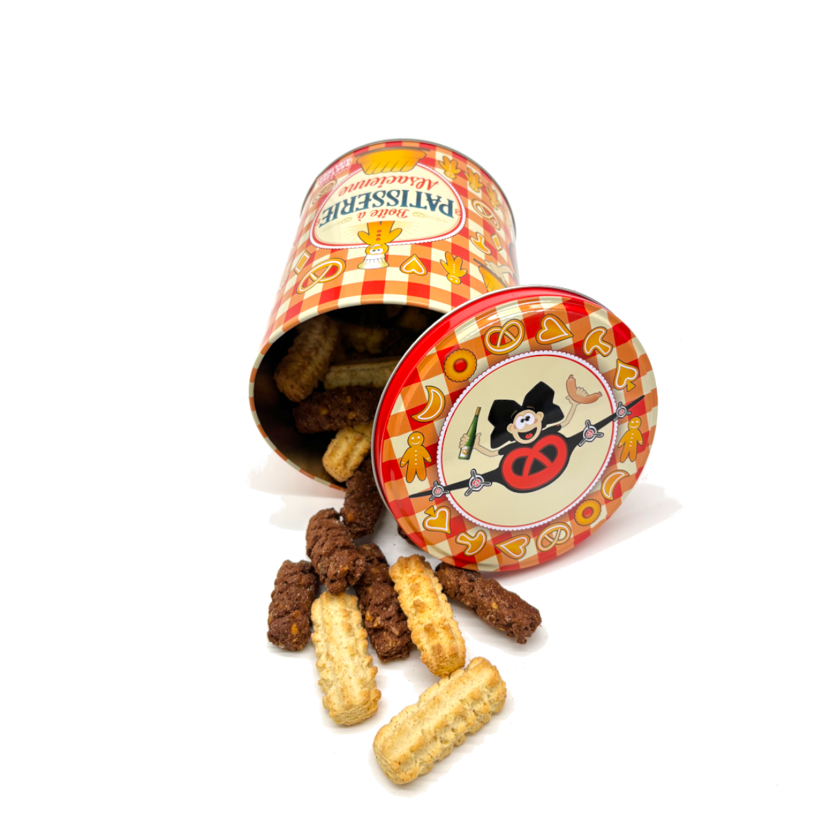 Boite ronde garnie - Bretzel Airlines-PATISSERIE