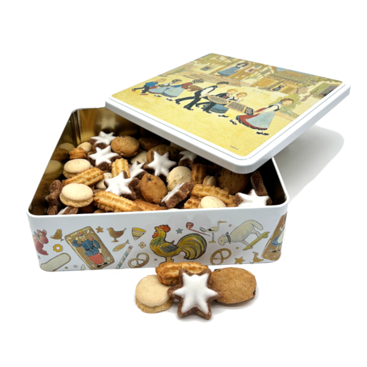 Grande boîte à biscuits décor Hansi