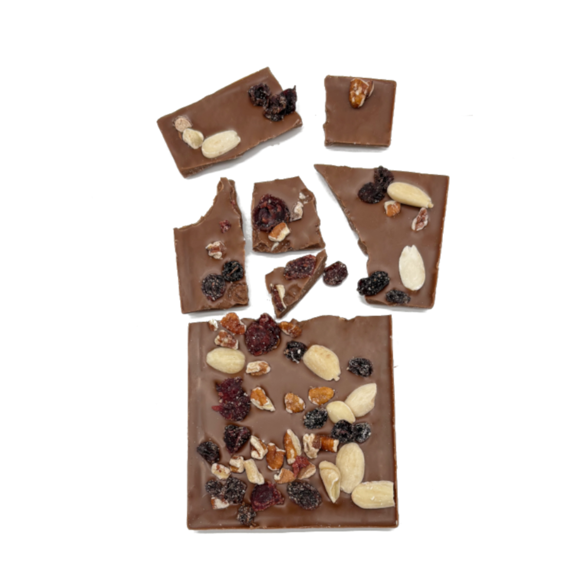 Tablette Mendiant - Chocolat lait 100g