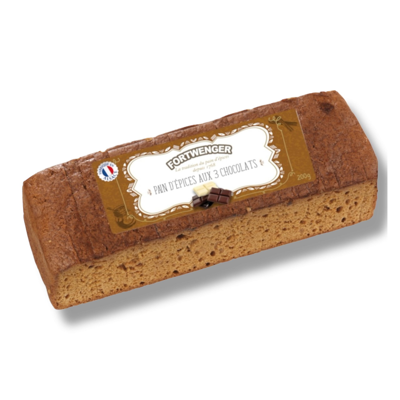 Pain d'épices aux 3 chocolats 200g