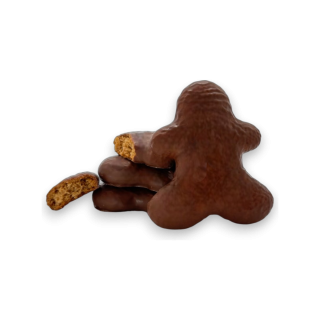Bonhomme en pain d'épices enrobé de chocolat au lait 200g