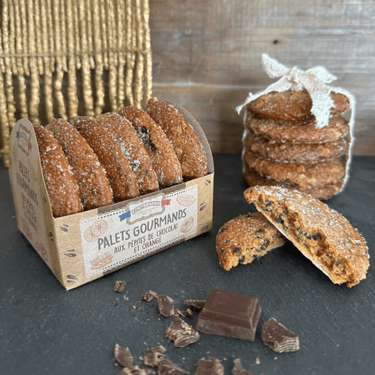 Palets gourmands Pépites de chocolat et Orange 200g