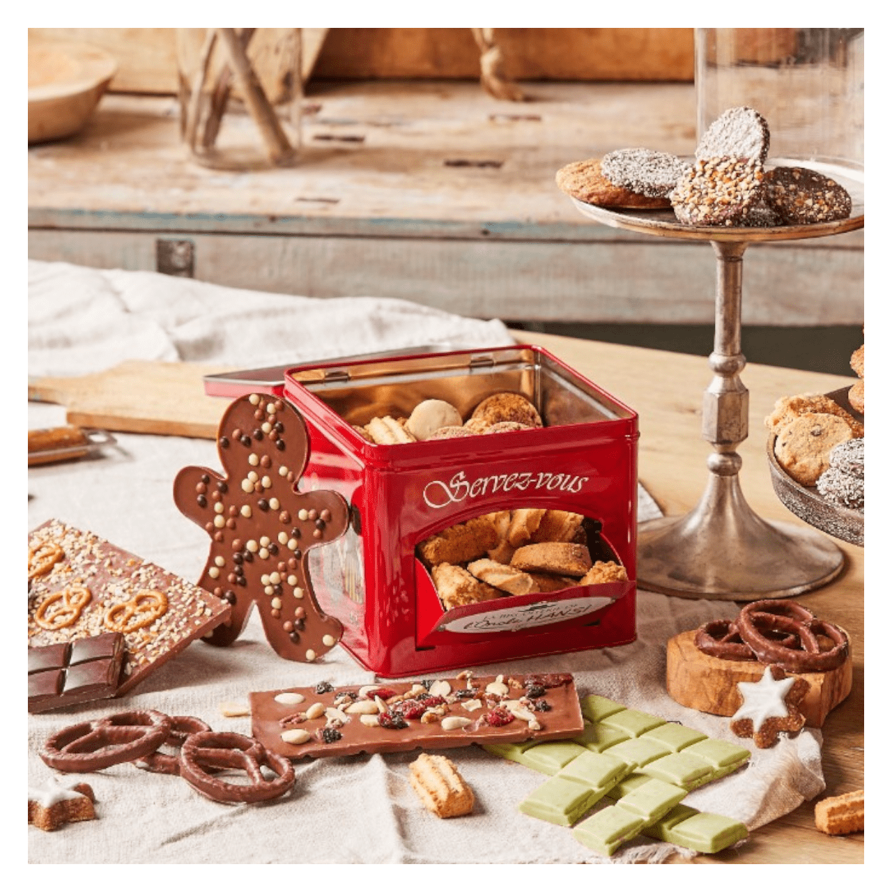 Boite distributrice Biscuiterie de l'Oncle  Hansi