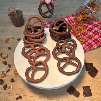 Bretzels chocolat au lait 100g