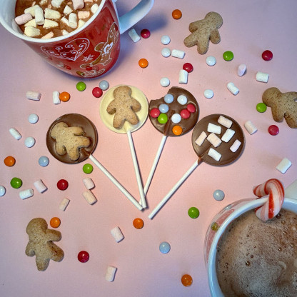 Sucette Confettis - Chocolat lait 17g