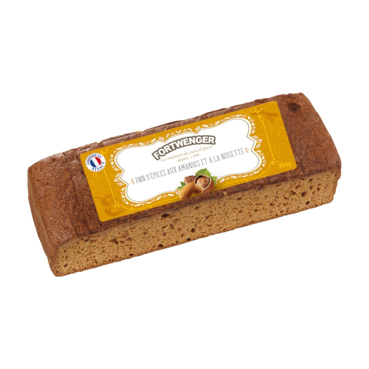 Pain d'épices aux amandes et noisettes 200g