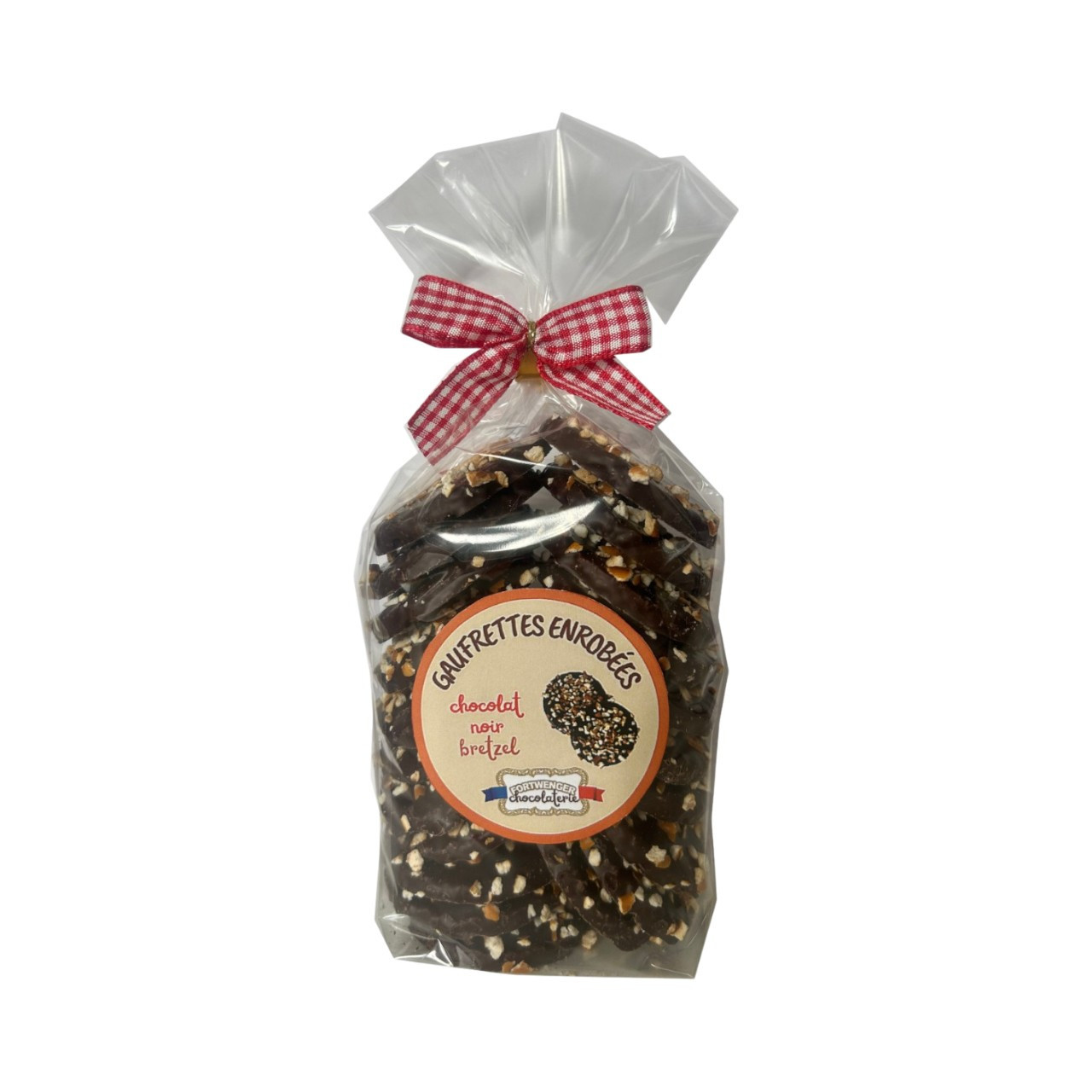Gaufrettes enrobées - Chocolat noir bretzel 150g
