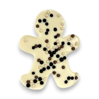 Mannele tablette Perles 13 cm - Chocolat blanc 80g