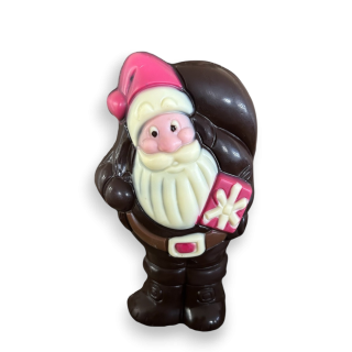 Père Noël avec hotte - Chocolat noir 150g