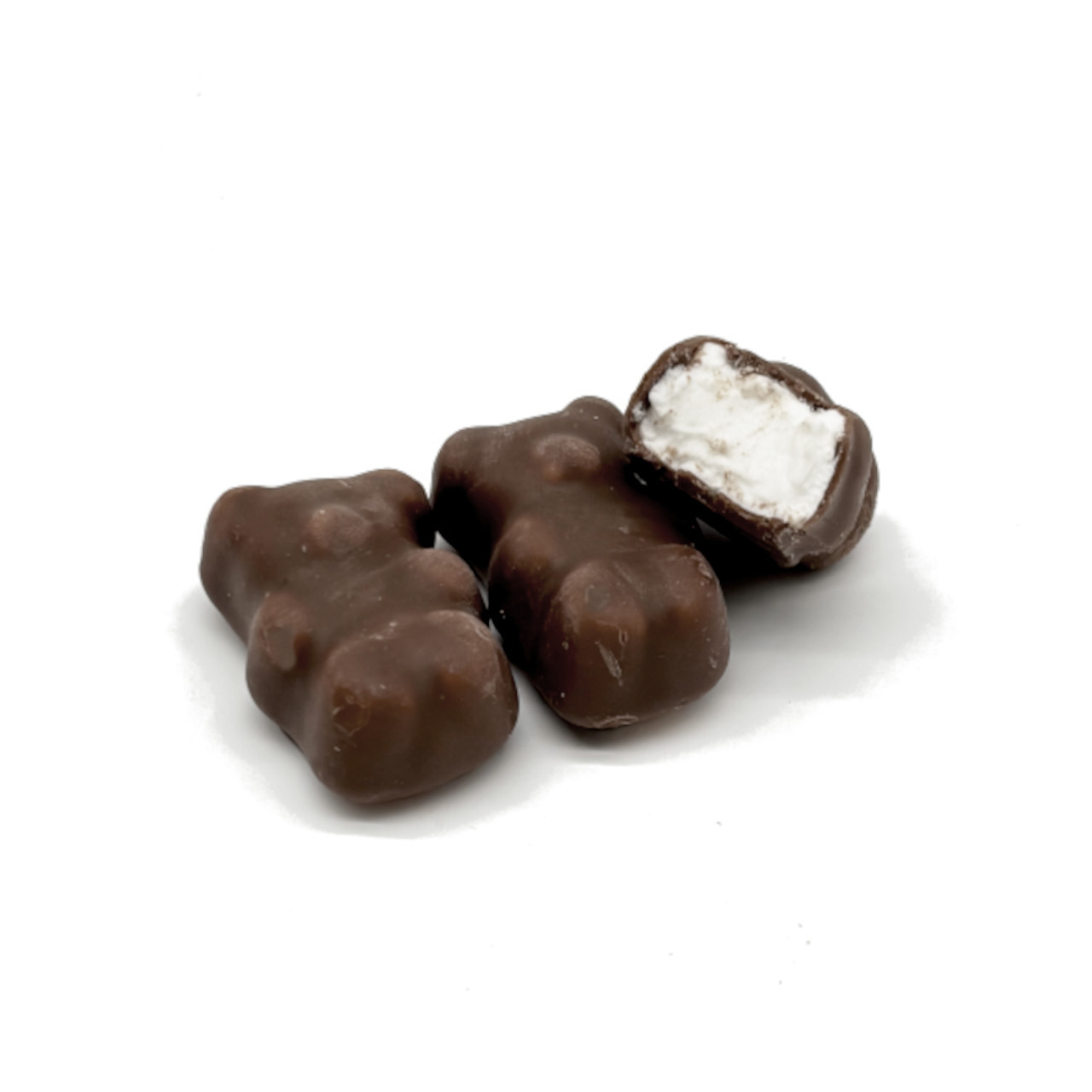 Oursons guimauve vanille - Chocolat noir 100g