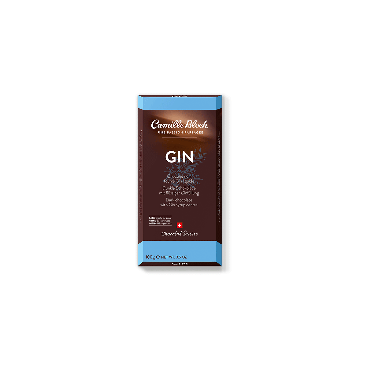 Tablette Gin Noir 100g