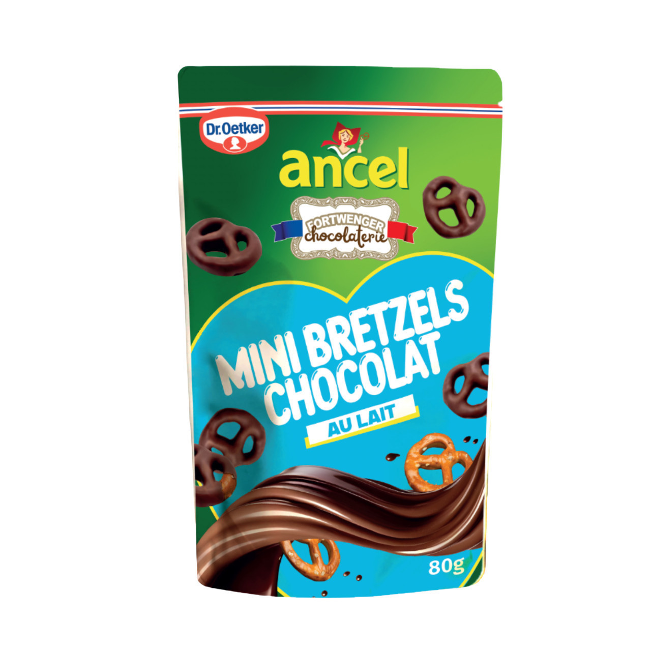 Mini bretzels salés enrobés Fortwenger / ancel - Chocolat lait