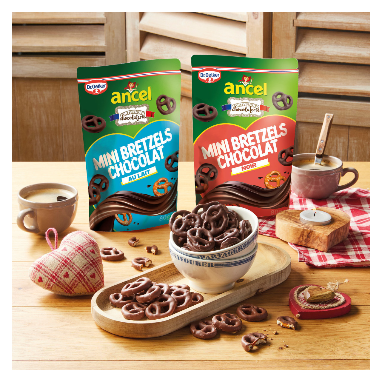 Mini bretzels salés enrobés Fortwenger / ancel - Chocolat lait