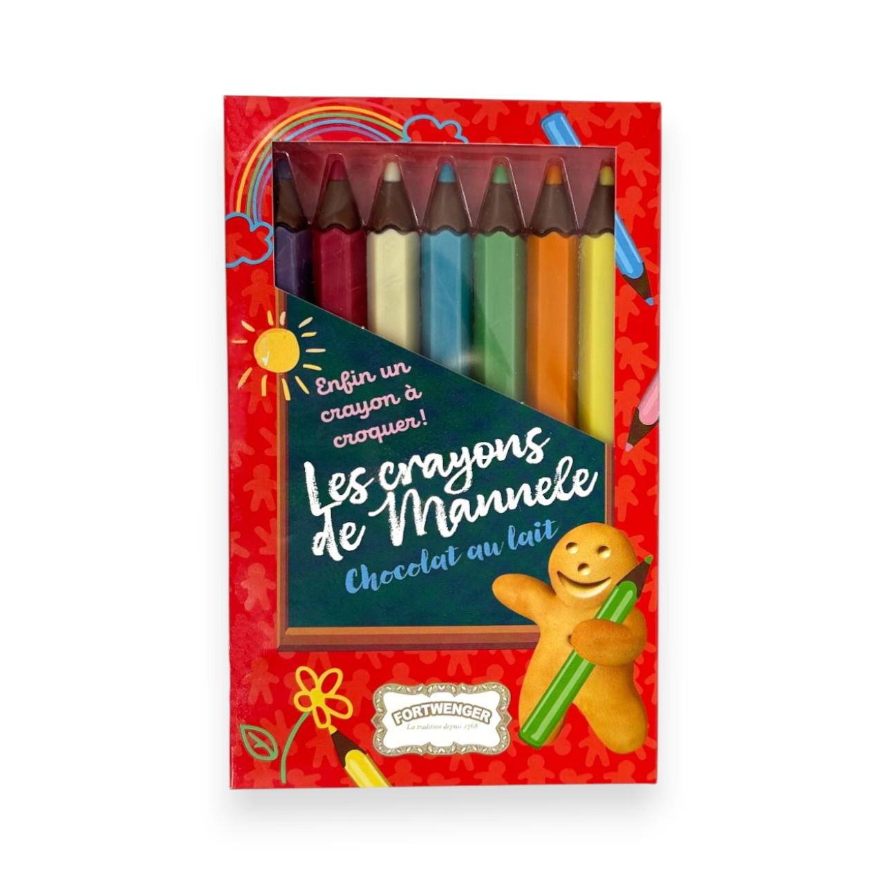Crayons de couleurs en chocolat 100g
