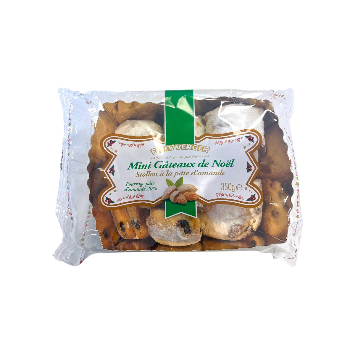 Petits gâteaux de Noël à la pâte d'amande | Minis Stollen 350g