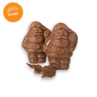 Mini Père Noël à croquer - Chocolat au lait crispy 150g