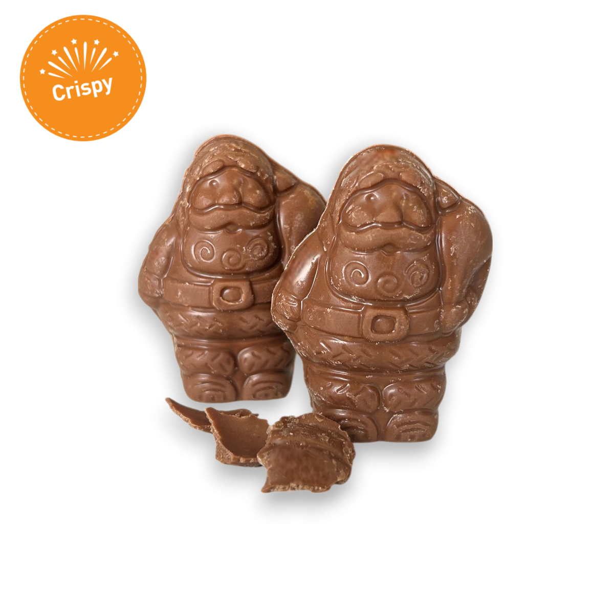 Mini Père Noël à croquer - Chocolat au lait crispy 150g