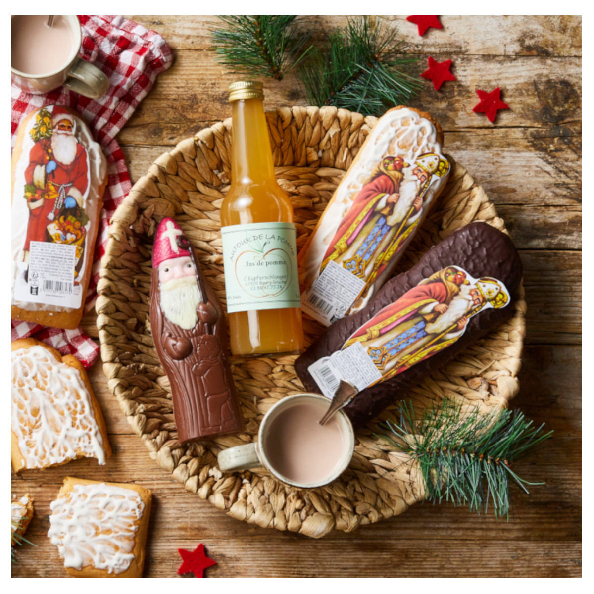 Saint Nicolas - Chocolat au lait pétillant 100g