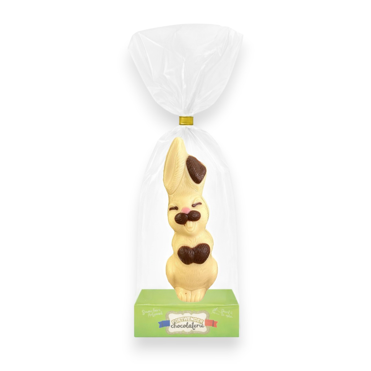Lapin souriant - Chocolat blanc 100g