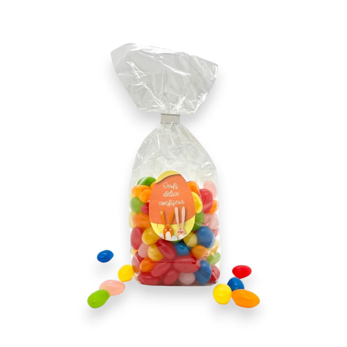 Oeufs confiseur gélifiés multicolores 200g