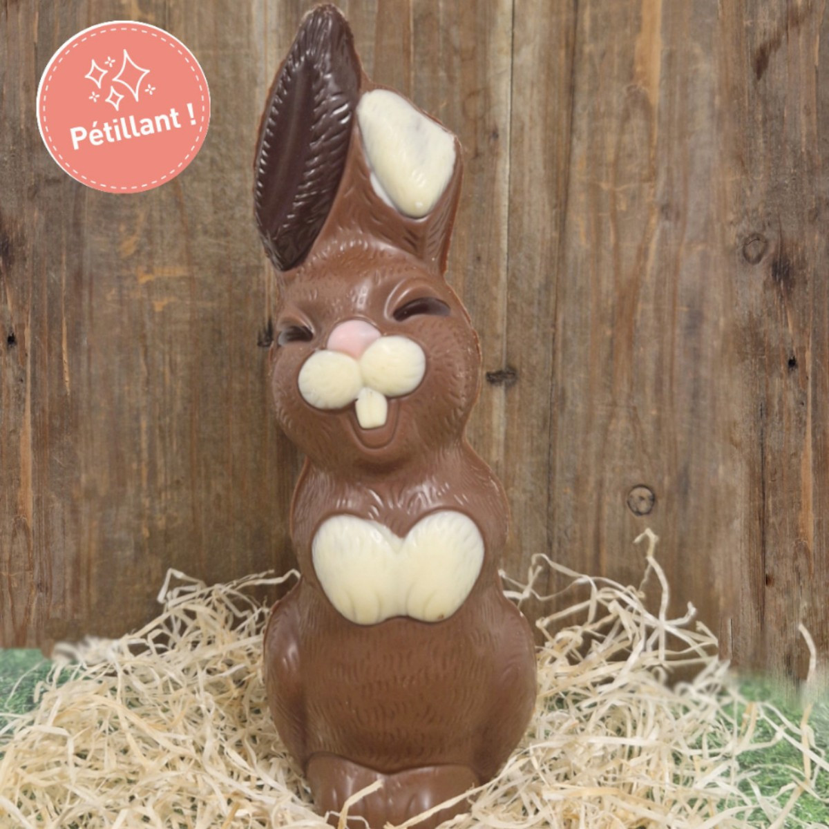 Lapin souriant - Chocolat lait Pétillant 250g