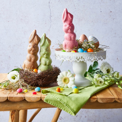 Lapin souriant - chocolat blanc et caramel beurre salé 250g