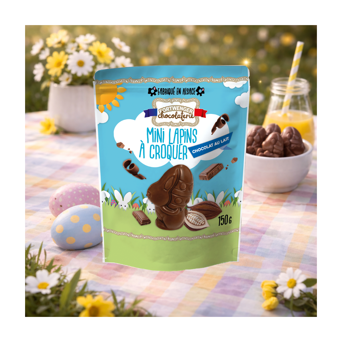 Mini lapin doypack - Chocolat lait 150g