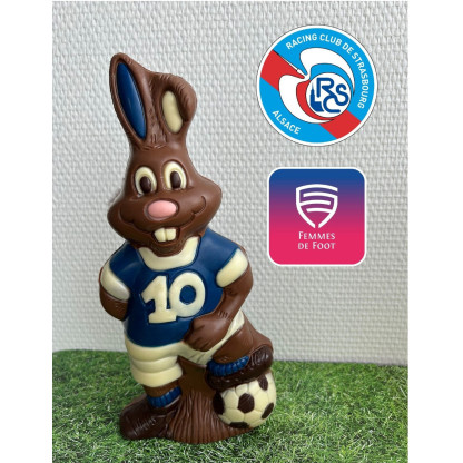 Lapin footballeur Racing - Chocolat lait 225g