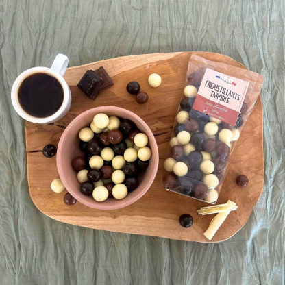 Croustillants enrobés 3 chocolats 150g