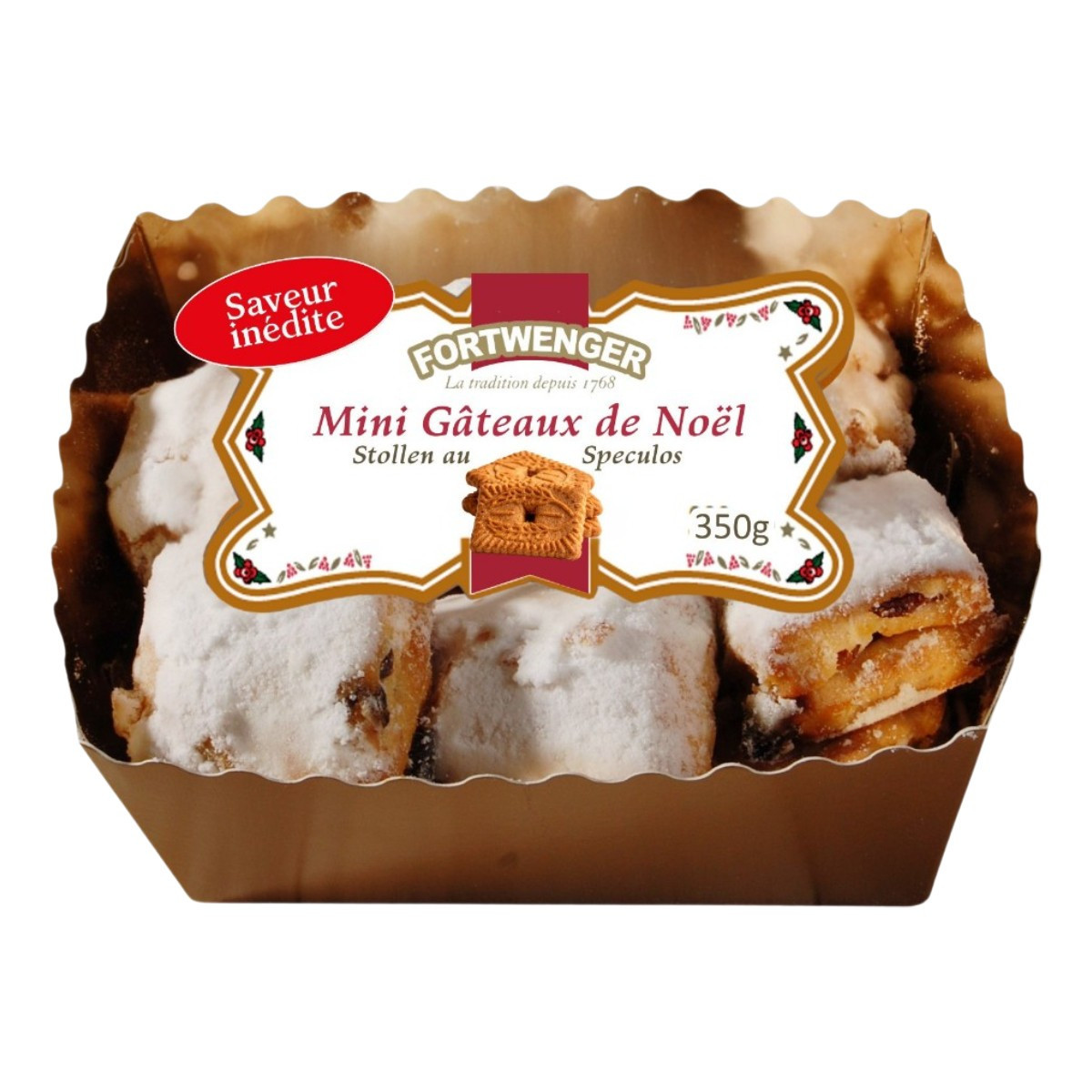 Bouchées de stollen aux épices spéculos 350g