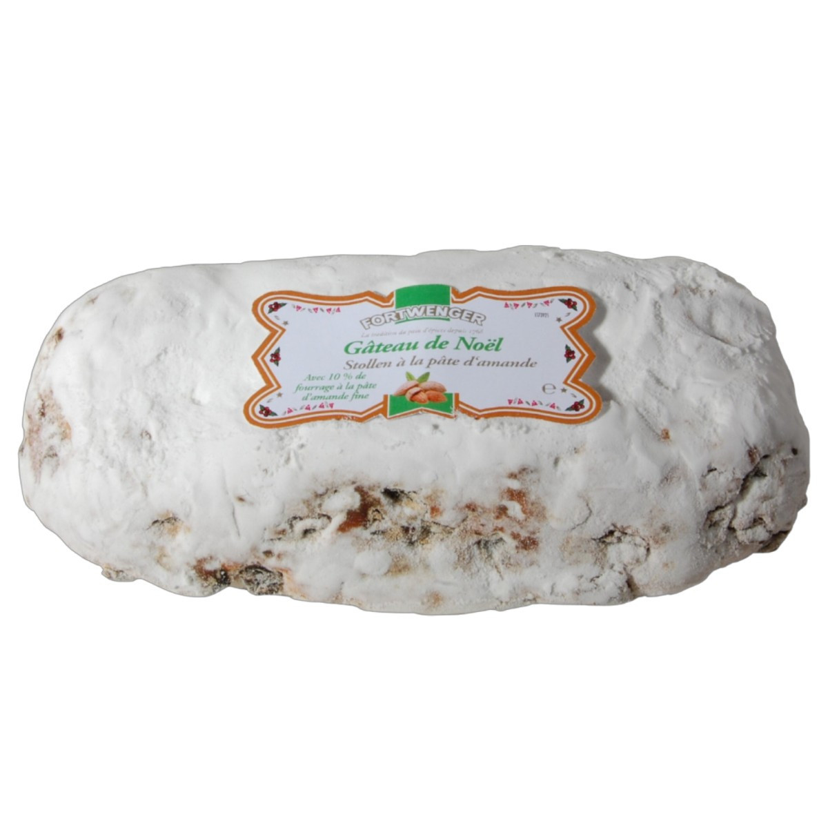 Stollen aux fruits et à la pâte d'amandes 500g
