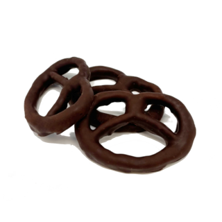 Bretzels salés enrobés chocolat noir 100g