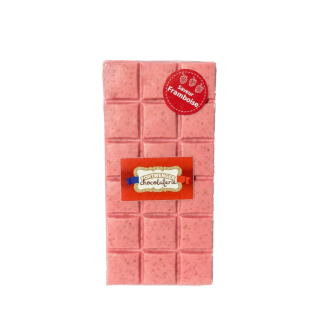 Tablette chocolat banc - framboise 100g