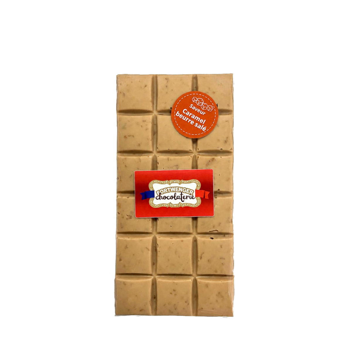 Tablette chocolat blanc - caramel beurre salé 100g