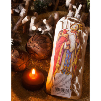 Saint Nicolas en pain d'épices glacé au sucre 75g
